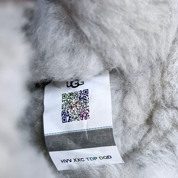 UGG Mini Bailey Bow Retro Spots Light Grey Boots - Picture 8 of 8